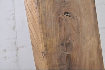和製アンティーク　欅(ケヤキ)材　味のある風合いが魅力的な古材(一枚板、テーブル、展示台、陳列台、作業台、天板、材料、資材、DIY)(R-068368)
