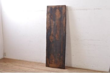 DIYTなどにおすすめ!　松材　味のある風合いが魅力的な古材(テーブル、展示台、陳列台、作業台、天板、材料、資材)(R-068369)