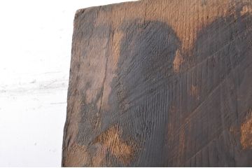 DIYTなどにおすすめ!　松材　味のある風合いが魅力的な古材(テーブル、展示台、陳列台、作業台、天板、材料、資材)(R-068369)