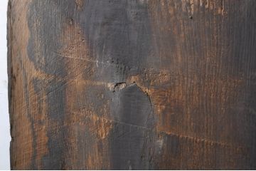 DIYTなどにおすすめ!　松材　味のある風合いが魅力的な古材(テーブル、展示台、陳列台、作業台、天板、材料、資材)(R-068369)