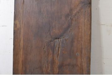 DIYTなどにおすすめ!　松材　味のある風合いが魅力的な古材(テーブル、展示台、陳列台、作業台、天板、材料、資材)(R-068370)