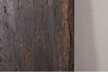 DIYTなどにおすすめ!　松材　味のある風合いが魅力的な古材(テーブル、展示台、陳列台、作業台、天板、材料、資材)(R-068370)