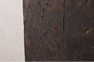 DIYTなどにおすすめ!　松材　味のある風合いが魅力的な古材(テーブル、展示台、陳列台、作業台、天板、材料、資材)(R-068370)