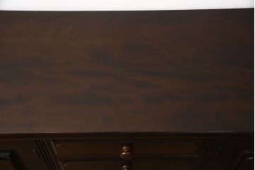 中古　美品　松本民芸家具　レア!洗練された佇まいのクリデンザサイドボード(クレデンザ、リビングボード、収納棚、引き出し、戸棚)(定価約100万円)(R-068374)