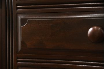 中古　美品　松本民芸家具　レア!洗練された佇まいのクリデンザサイドボード(クレデンザ、リビングボード、収納棚、引き出し、戸棚)(定価約100万円)(R-068374)