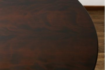 中古　美品　特大!!　特注　松本民芸家具　クラシカルな雰囲気が漂うE型ラウンドテーブル(ダイニングテーブル、丸テーブル、4人掛け)(R-068378)