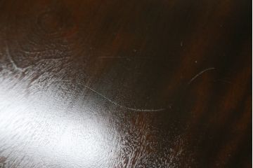中古　美品　特大!!　特注　松本民芸家具　クラシカルな雰囲気が漂うE型ラウンドテーブル(ダイニングテーブル、丸テーブル、4人掛け)(R-068378)