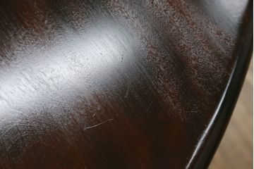 中古　美品　特大!!　特注　松本民芸家具　クラシカルな雰囲気が漂うE型ラウンドテーブル(ダイニングテーブル、丸テーブル、4人掛け)(R-068378)