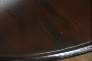 中古　美品　特大!!　特注　松本民芸家具　クラシカルな雰囲気が漂うE型ラウンドテーブル(ダイニングテーブル、丸テーブル、4人掛け)(R-068378)