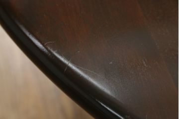 中古　美品　特大!!　特注　松本民芸家具　クラシカルな雰囲気が漂うE型ラウンドテーブル(ダイニングテーブル、丸テーブル、4人掛け)(R-068378)