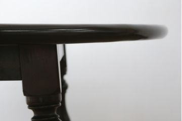 中古　美品　特大!!　特注　松本民芸家具　クラシカルな雰囲気が漂うE型ラウンドテーブル(ダイニングテーブル、丸テーブル、4人掛け)(R-068378)