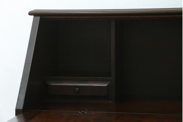 中古　絶版品　北海道民芸家具　風格漂う両袖ライティングビューロー　(R-068379)