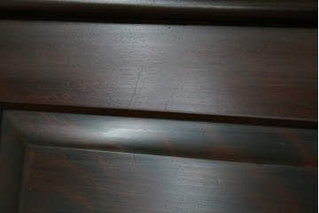 中古　絶版品　北海道民芸家具　風格漂う両袖ライティングビューロー　(R-068379)