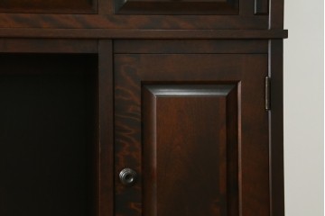 中古　絶版品　北海道民芸家具　風格漂う両袖ライティングビューロー　(R-068379)