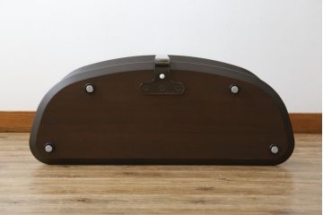 中古　美品　arflex(アルフレックス)　GRAN(グラン)　サイドテーブル付き　レーザーとファブリックの組み合わせがお洒落なクッション付きシステムソファ(本革、カウチソファ、コーナーソファ、ラウンドソファ、アームソファ)(R-068386)