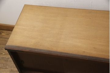 中古　美品　国産　上品な雰囲気を醸し出す民芸箪笥ローボード(テレビ台、テレビボード、収納棚)(R-068399)