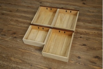 和製ヴィンテージ　岩谷堂箪笥　力強い杢目が上質な和を演出する飾り棚　(R-068405)