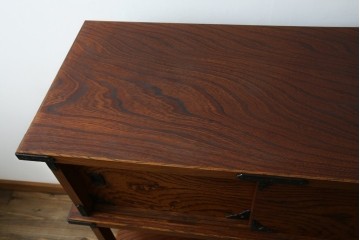 和製ヴィンテージ　岩谷堂箪笥　力強い杢目が上質な和を演出する飾り棚　(R-068405)