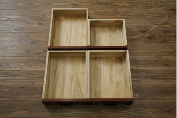 和製ヴィンテージ　岩谷堂箪笥　力強い杢目が上質な和を演出する飾り棚　(R-068405)