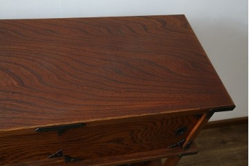 和製ヴィンテージ　岩谷堂箪笥　力強い杢目が上質な和を演出する飾り棚　(R-068405)