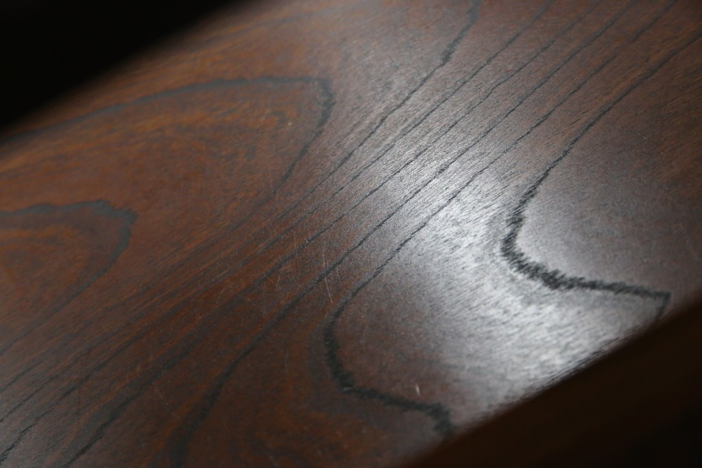 和製ヴィンテージ　岩谷堂箪笥　力強い杢目が上質な和を演出する飾り棚　(R-068405)