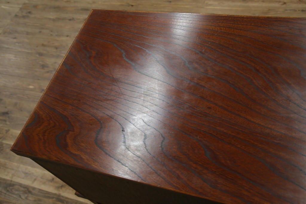 和製ヴィンテージ　岩谷堂箪笥　力強い杢目が上質な和を演出する飾り棚　(R-068405)