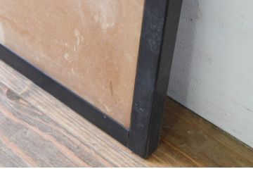 アンティーク建具　引き手のデザインが魅力的なふすま2枚セット(引き戸、ふすま戸、襖、窓)(R-068421)