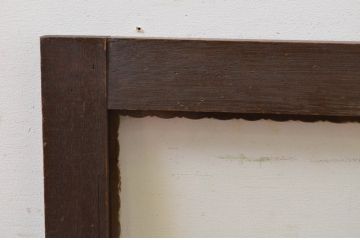 アンティーク建具　レトロな雰囲気が魅力のガラス窓2枚セット(両開き窓、ガラス戸、ガラス扉)(R-068423)