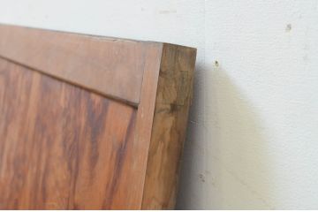 アンティーク建具　秋田杉　杢目が美しい!古い木味が魅力のFIX板戸窓1枚(嵌め殺し、フィックス)(R-068433)