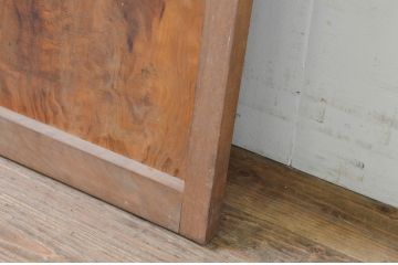 アンティーク建具　秋田杉　杢目が美しい!古い木味が魅力のFIX板戸窓1枚(嵌め殺し、フィックス)(R-068433)