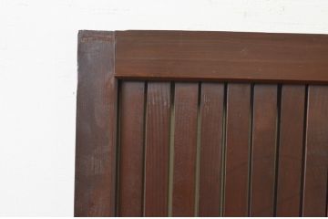 アンティーク建具　風情ある佇まいが魅力的な格子戸1枚(引き戸、玄関戸)(R-068442)