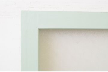 アンティーク建具　ペイント仕上げ限定　レトロな空間作りにおすすめなペイントダイヤガラス戸1枚(引き戸)(R-068444)