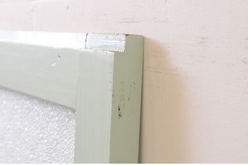 アンティーク建具　ペイント仕上げ限定　レトロな空間作りにおすすめなペイントダイヤガラス戸1枚(引き戸)(R-068444)