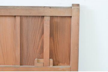 アンティーク建具　経年を感じさせる古い木味が魅力の雨戸3枚セット(板戸、引き戸)(R-068445)