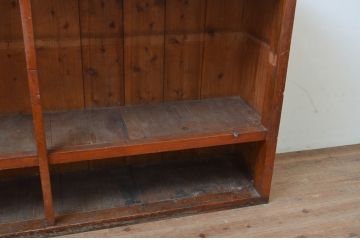 和製アンティーク　シンプルなデザインがお部屋に取り入れやすい飾り棚(収納棚、本棚、オープンラック、ディスプレイラック、店舗什器)(R-068477)
