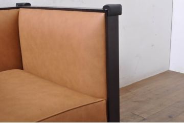 中古　美品　Cassinaixc.(カッシーナイクスシー)　PHILIPPE HUREL(フィリップ・ユーレル)　インウッド(INWOOD)　FZZランク　洗練された佇まいの1人掛けソファ(一人掛けソファ、1P、パーソナルチェア、アームチェア、椅子、イス)(定価約60万円)(R-068489)