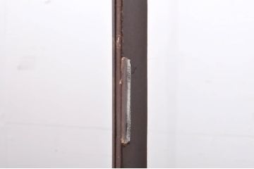 ヨーロッパアンティーク　シンプルなデザインでインテリアに取り入れやすい!アイアン製のメディカルキャビネット(ガラスケース、ショーケース、飾り棚、店舗什器)(R-068492)