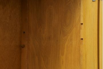 和製ビンテージ　希少!!　天童木工(Tendo)　ブナ材　丸みのあるフォルムとシンプルなデザインが魅力的な本箱(ブックケース、収納棚、キャビネット、飾り棚、ヴィンテージ)(R-068494)