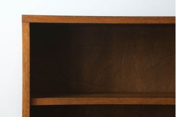和製アンティーク　特大!!　シンプルなデザインが取り入れやすい古い学校の本棚(オープンラック、収納棚、ブックシェルフ、飾り棚、ディスプレイラック)(R-068495)