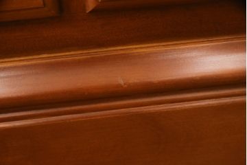 中古　美品　横浜クラシック家具　ダニエル(daniel)　温もりを感じる色合いとクラシカルな佇まいが魅力のブックケース(本箱、収納棚、キャビネット、飾り棚)(R-068502)