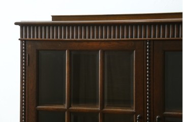 和製アンティーク　神戸洋家具　ボールフット　クラシカルな雰囲気漂うサイドボード　(R-068503)