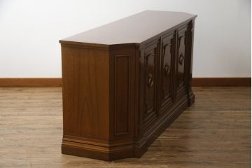 中古　DREXEL HERITAGE(ドレクセルヘリテイジ)　FRANCESCA(フランチェスカ)　マホガニー材　クラシカルな佇まいが美しいサイドボード(クレデンザ、クリデンザ、収納棚、戸棚、サイドキャビネット)(R-068504)