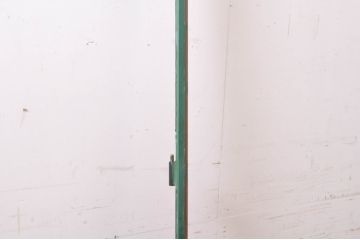 海外アンティーク　ペイント仕上げ限定　凝ったデザインのアイアンフェンス入り鉄製ドア1枚(建具、鉄扉)(R-068506)