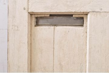 海外アンティーク　オーク材　目を惹く個性的なデザインのアイアンフェンス入りドア1枚(建具、木製扉)(R-068508)