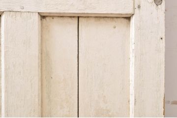 海外アンティーク　オーク材　目を惹く個性的なデザインのアイアンフェンス入りドア1枚(建具、木製扉)(R-068508)