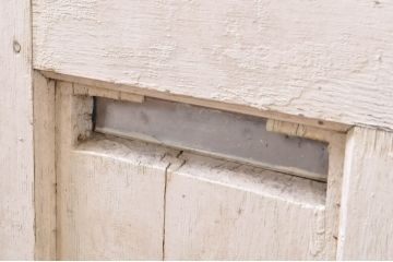 海外アンティーク　オーク材　目を惹く個性的なデザインのアイアンフェンス入りドア1枚(建具、木製扉)(R-068508)