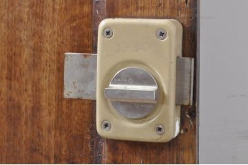 海外アンティーク　オーク材　特大!!かわいいデザインのアイアンフェンス入りドア1枚(建具、木製扉)(R-068509)