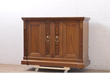 中古　美品　DREXEL HERITAGE(ドレクセルヘリテイジ)　FRANCESCA(フランチェスカ)シリーズ　拡張式の天板が付いたサイドボード(サーバー、カウンター、収納棚)(R-068519)