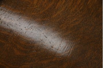 イギリスアンティーク　オーク材　バタフライ天板付き　特徴的なデザインとクラシカルな佇まいが魅力的なキャスターワゴンテーブル(トロリー、サイドテーブル、キッチンワゴン、バタフライトロリー、英国)(R-068526)