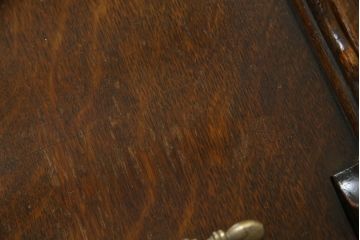 イギリスアンティーク　オーク材　バタフライ天板付き　特徴的なデザインとクラシカルな佇まいが魅力的なキャスターワゴンテーブル(トロリー、サイドテーブル、キッチンワゴン、バタフライトロリー、英国)(R-068526)